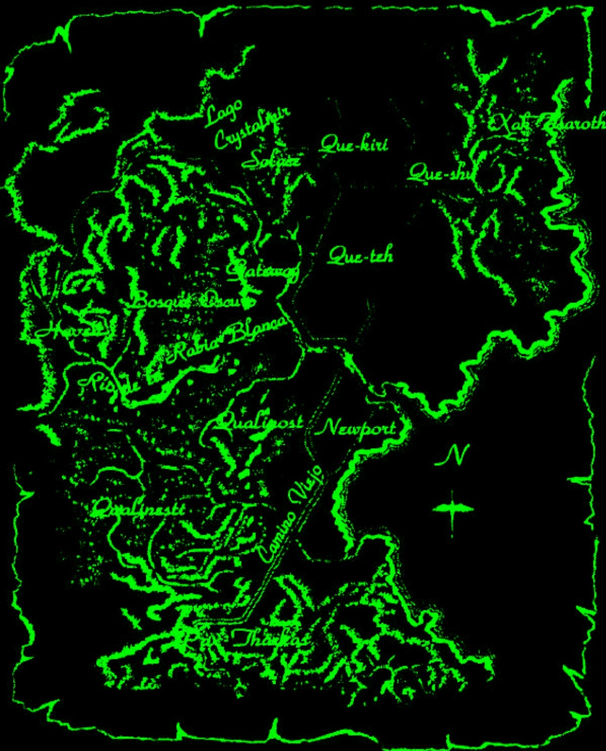 Pixel Art mapa de la Dragonlance